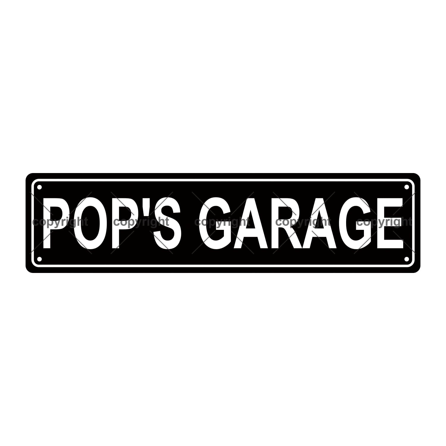 POP'S GARAGE Space Metal Tin Street Sign Bar Cafe Garage Cave Home Room Wall Bathroom Farmhouse Garden Porch Patio Decor, 16 x 4 Inch โ image 1