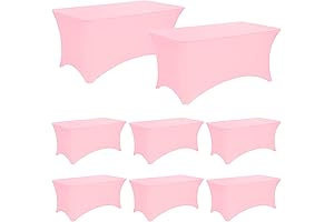 Pink Stretch Tablecloth 6FT