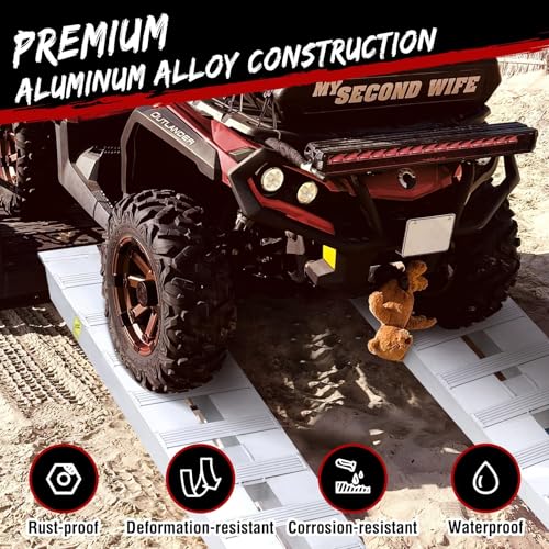 Rampas de carga de aluminio Garvee 6000lbs 72x15, 2 piezas miniatura 6