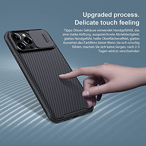 Nillkin Designed For Iphone 13 Pro Max Case With Camera Cover, Camshield Pro Case With Slide Camera Lens Protection (Black) #TOP3