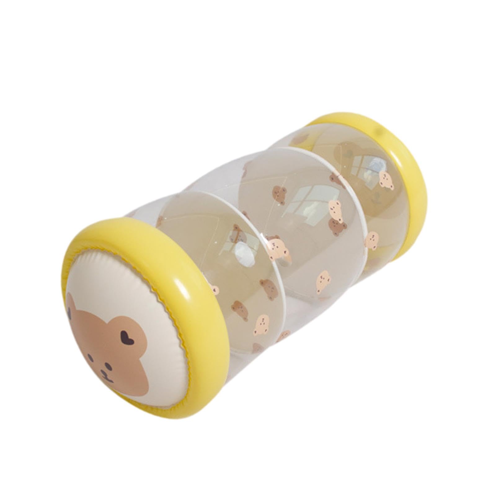 Harilla Inflatable Crawling Roller Toy Activity Center Hand Eye Coordination Push and Roll Fun Tummy Time with Infants, 50cmx22cmx22cm