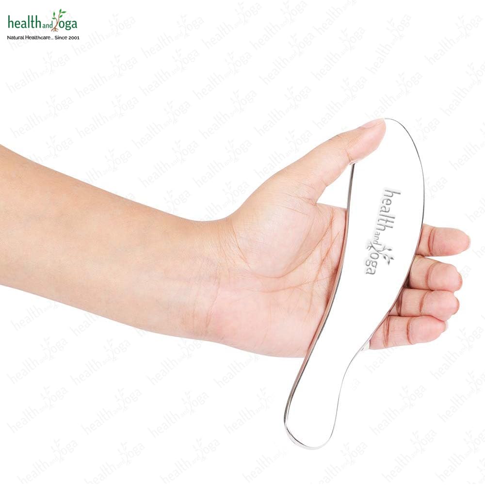 SoulGenie SteloLift Super narzędzie do masażu Gua Sha ze stali nierdzewnej klasy 304, narzędzie do mobilizacji tkanek miękkich, łagodzenie bólu mięśni, uwalnianie stresu i rozbijanie tkanki