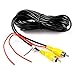 Chuanganzhuo RCA Video Cable, CAZBC13 CAR Reverse Rear View Parking Camera Video Extension Cable with Detection Wire (6 Meters)