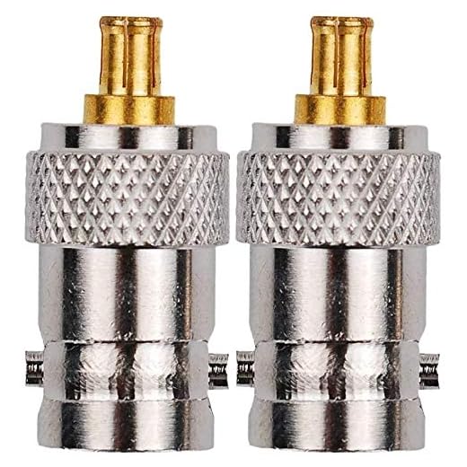 Eagles BNC Female to MCX Male RF Coaxial Coax Adapter Connector for SDR Rio DSO Portable Digital O'Scope Scope Probes Mini Oscilloscope (2pcs)