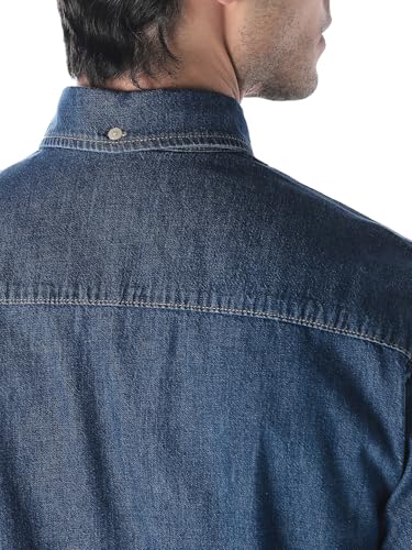 Jack & Jones Men Blue Denim Shirt Mid Blue - Image 7