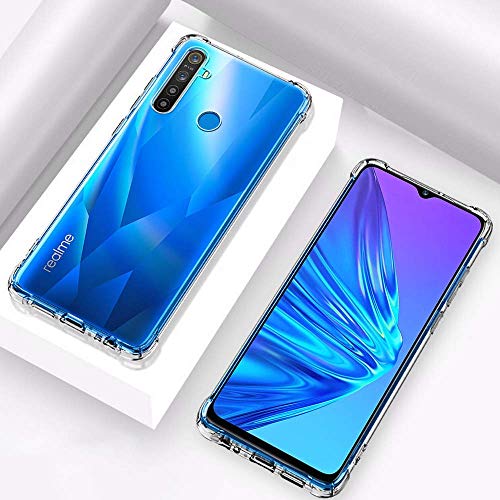 Image of Dashmesh Shopping� Shock Proof Protective Soft Back Case Cover for Realme Narzo 10 / 10A (Transparent) [Bumper Corners with Air Cushion Technology]
