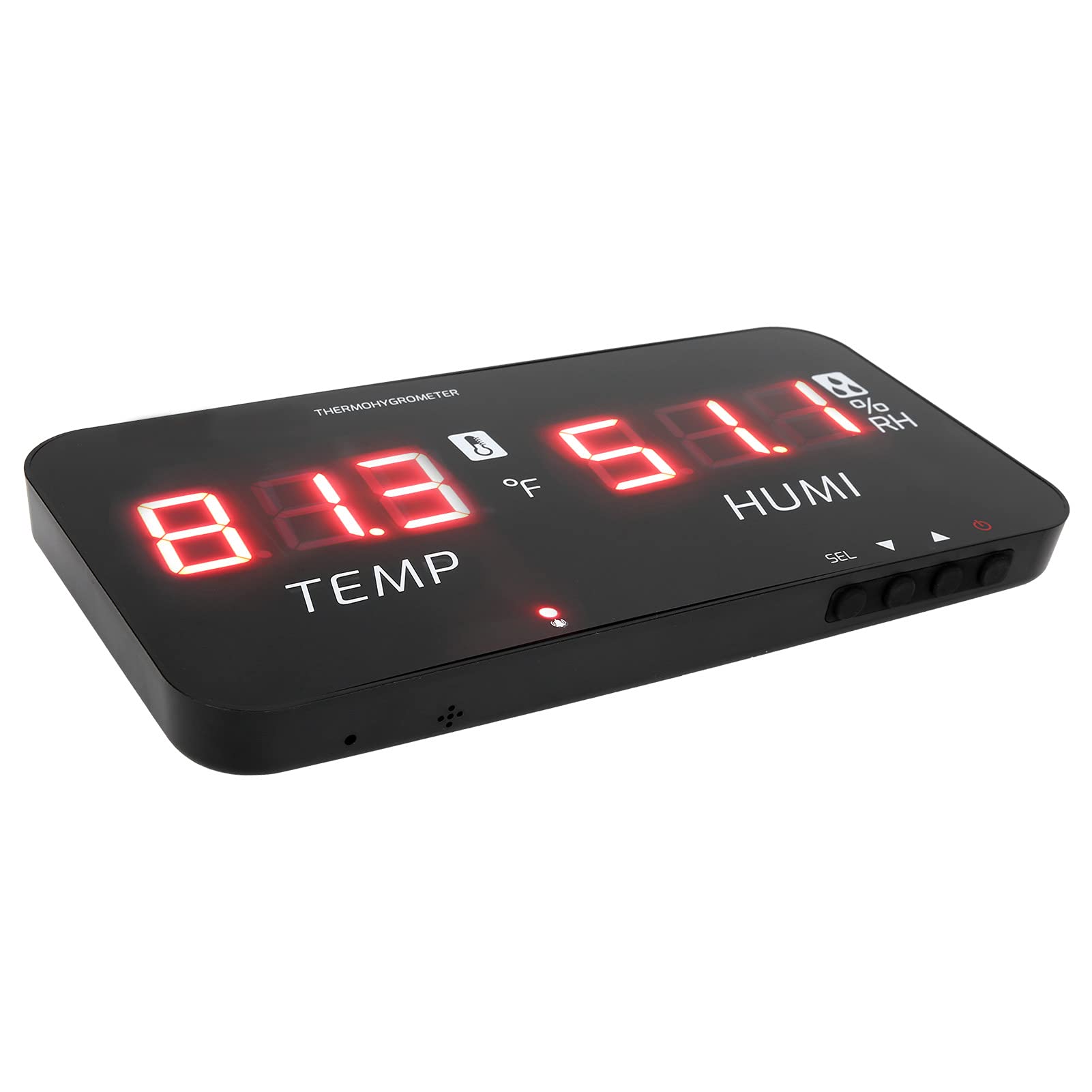 aqxreight Higrómetro Digital TA623A Temperatura Humedad de Alta Precisión con Pantalla Retroiluminada y Alarma para Uso Industrial y Doméstico