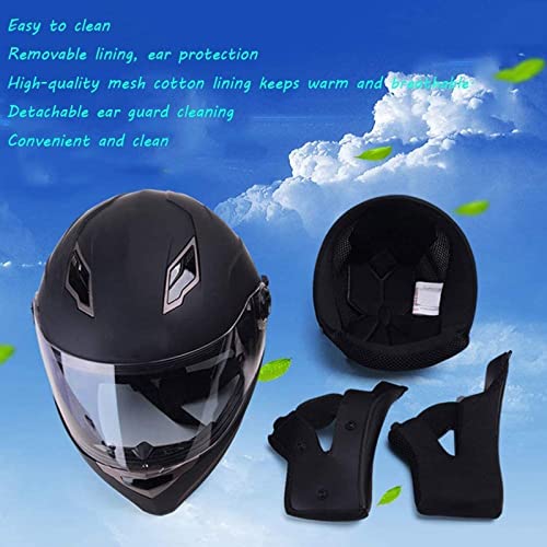 Personalized Cool Motorcycle Full Face Helmet With Tinted Visor Motorbike Moped Street Bike Racing Helmet For Adult Men And Women Dot/Ece Approved,A,S #TOP2