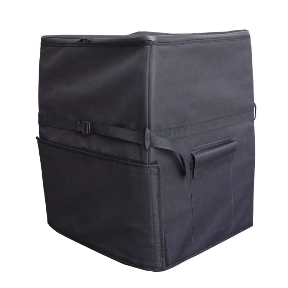 Funda protectora de aluminio con cremallera para bomba de calefacción de spa, cubierta aislante resistente a la intemperie para bombas de bañera de masaje en villas y hoteles, color negro