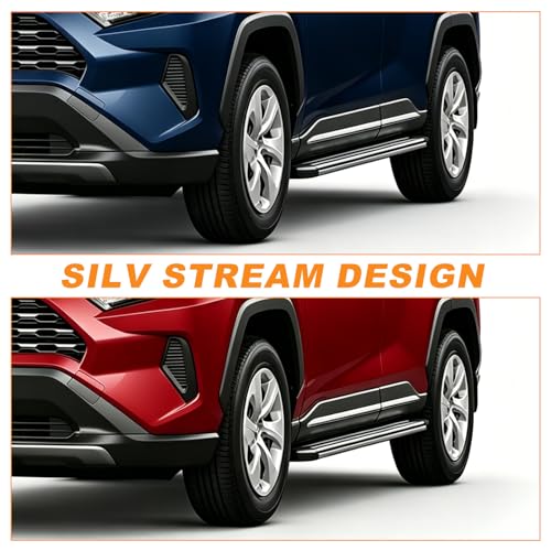 2 estribos laterales aluminio para Toyota RAV4 2019-2025 miniatura 5