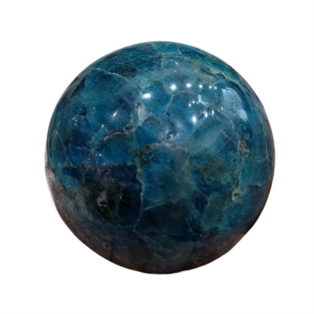 AUOQKQUT Blue Apatite Crystal Ball Ornaments AUOQKQUT