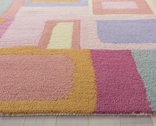 Tapete decorativo SAFAVIEH 2x3 pies de lana hecho a mano miniatura 2