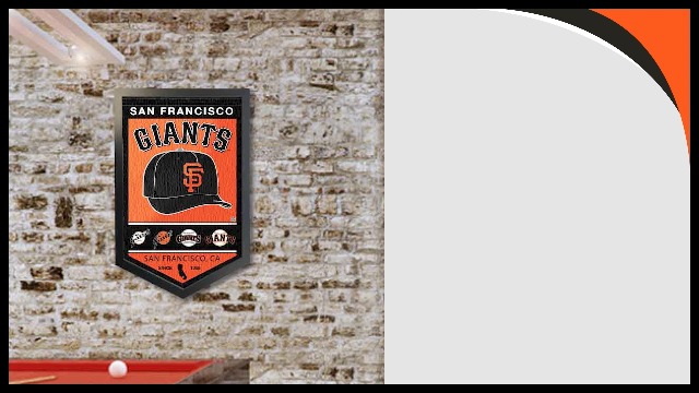 Fanion Vintage San Francisco Giants – Années 60 – Taille Originale 12x30 Pouces