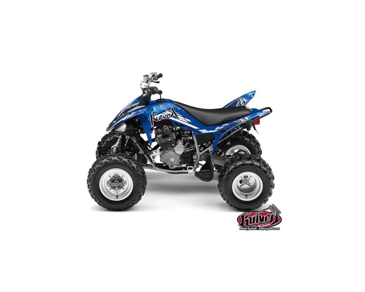 Kit Déco Quad Yamaha 250 Raptor Bleu Graphisme Autocollant 2008-2014 - 3