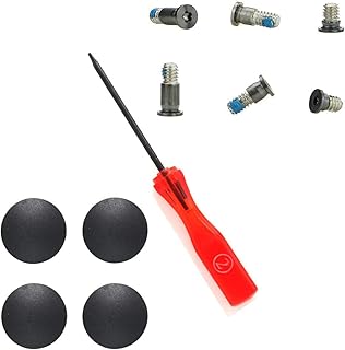 Padarsey Pentalobe Bottom Case Screws +4 Pack Rubber Case Feet+ Pentalobe Screwdriver Compatible for MacBook Retina 13-inch A1708 (Gray)