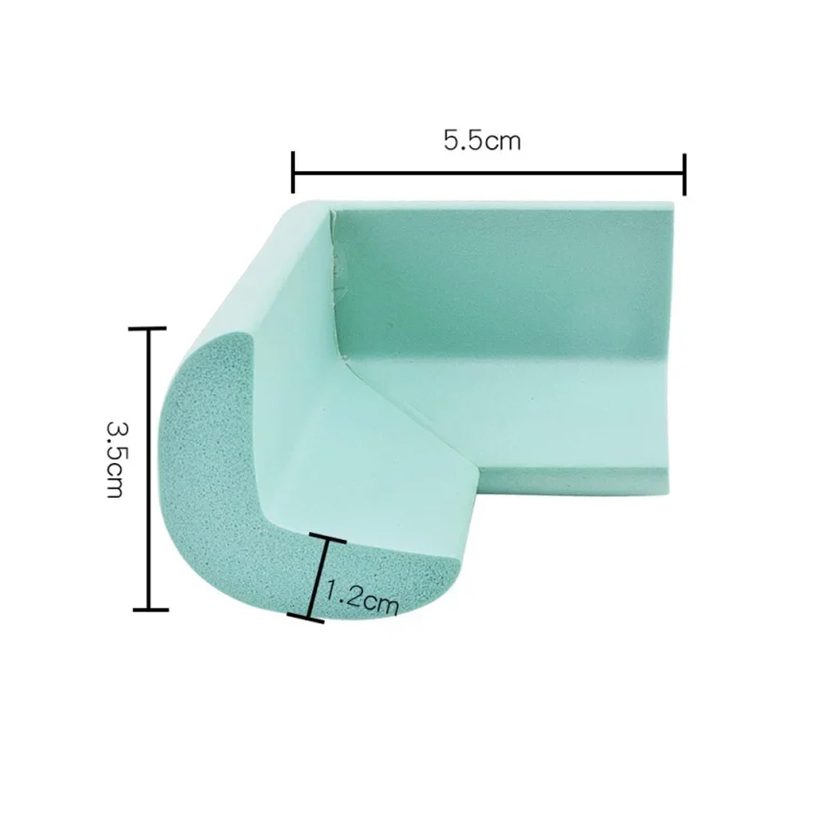 Protectores de mesa de borde de esquina, 8 piezas de protectores de goma de espuma de seguridad para niños, almohadillas de protección para muebles para evitar lesiones accidentales en casa