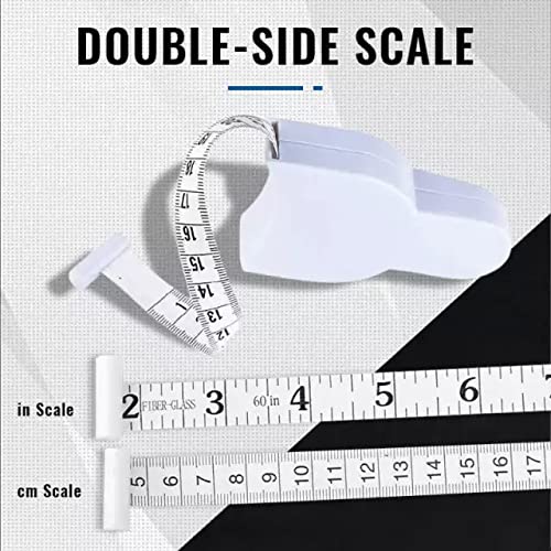 Bitnex Retractable body measuring ruler automatic telescopic tape Ergonomic Design Fitness Measuring Tape For Measuring Bust Body Fat Measuring Waist Thigh 1