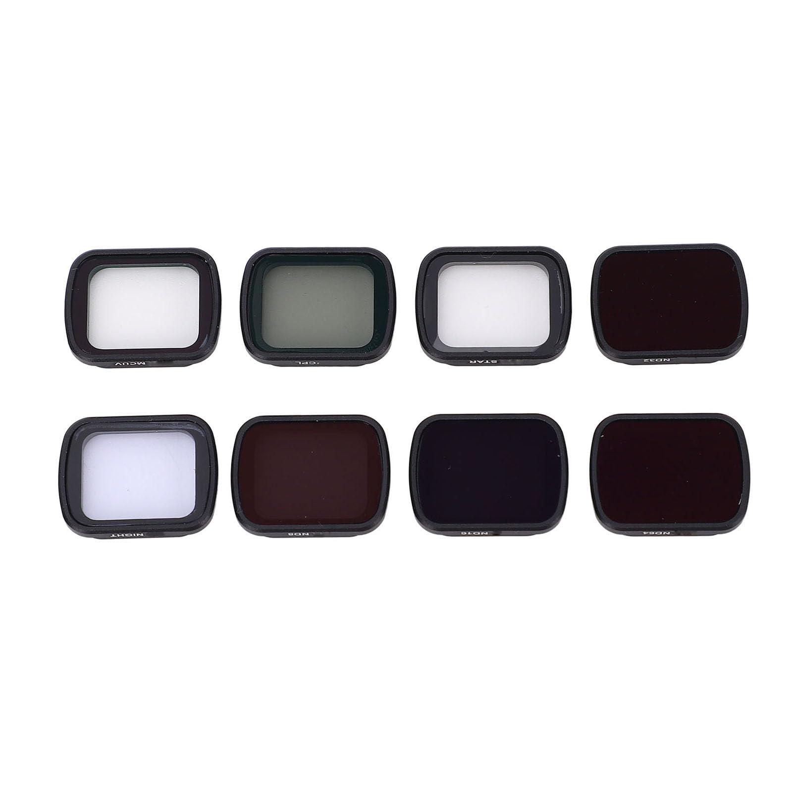 Tbest Zestaw Filtrów Obiektywu Aparatu Drona Szkło Optyczne ze Stopu Aluminium HD do Kreatywnych Akcesoriów Fotograficznych Flip