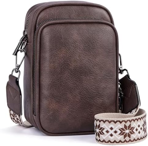 Small Crossbody Bags for Women Trendy,Vegan Leather Cell Phone Purse Crossbody Handbag Purse with Built in Wallet