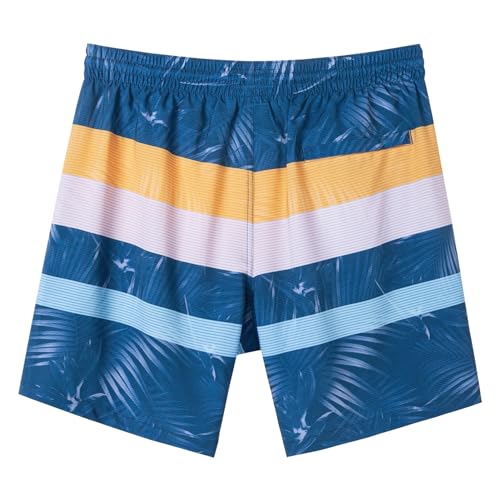 Image of SURF CUZ Mens Swim Trunks with Compression Liner Swim Shorts 7 inch Swimming Trunks Stretch 7 Inch Swim Suits Quick Dry