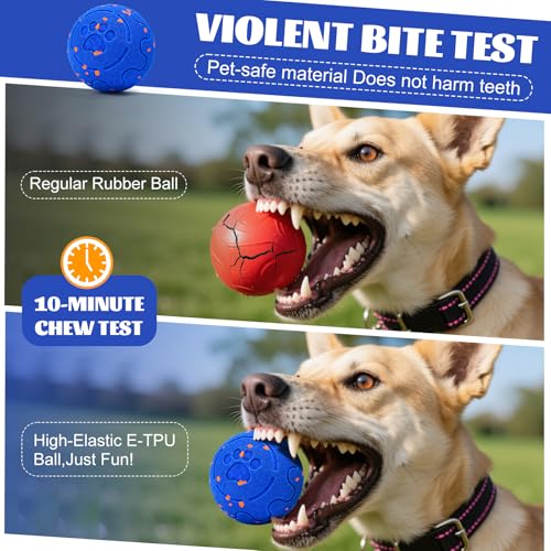 Hundespielzeug Intelligenz, Hundeball Welpenspielzeug Ball Wicked Ball Dog Ball, Intelligentes Interaktives Hundespielzeug mit 3 Spielmodi, Wasserdicht, Wiederaufladbar, für mittlere und große Hunde