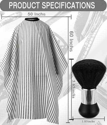 image for Borogo Professional Waterproof Barber Cape with Snap Closure, Hair Cut