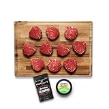 Rastelli's Black Angus Beef Filet Mignon Steaks (10 ct) 5 oz Portions, With...