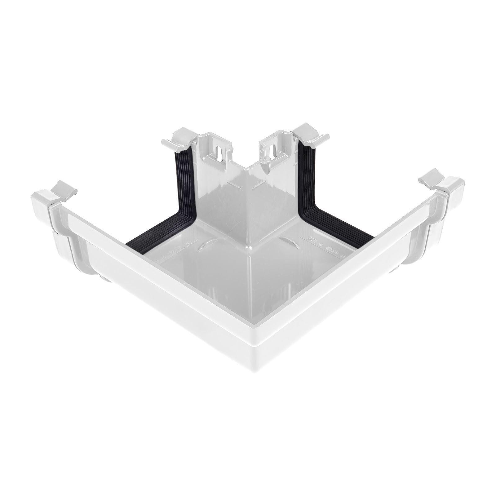 Kayflow Ogee Gutter External 90° Angle – High Capacity PVC Rainwater Drainage System Corner - White