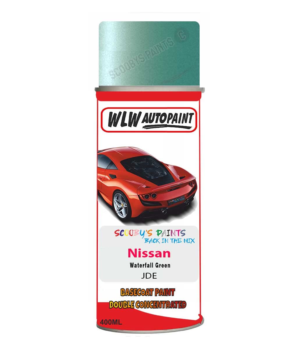 Basecoat Aerosol Spray Paint For Nissan Micra Waterfall Green 2008-2008 Code Jde