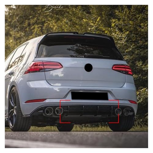 Diffuseur arrière Golf 7.5 R pour stabiliser le soubassement avec spoiler 4 ailettes - 5