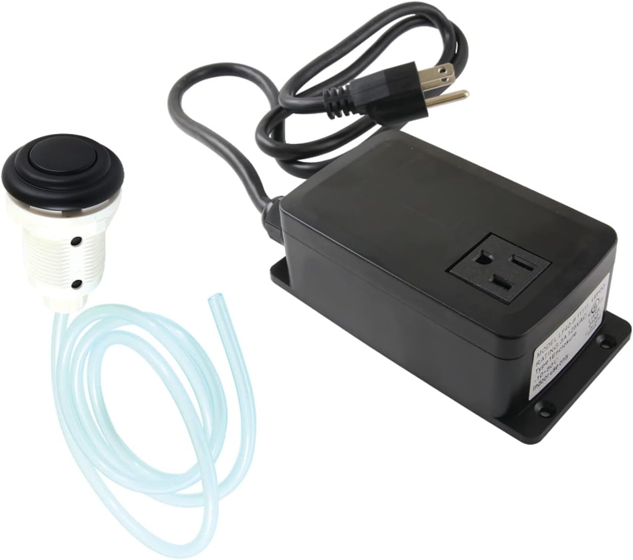 Kingston Brass KATSK310 Gourmetier Single Outlet Garbage Disposal Air Switch Kit, Matte Black