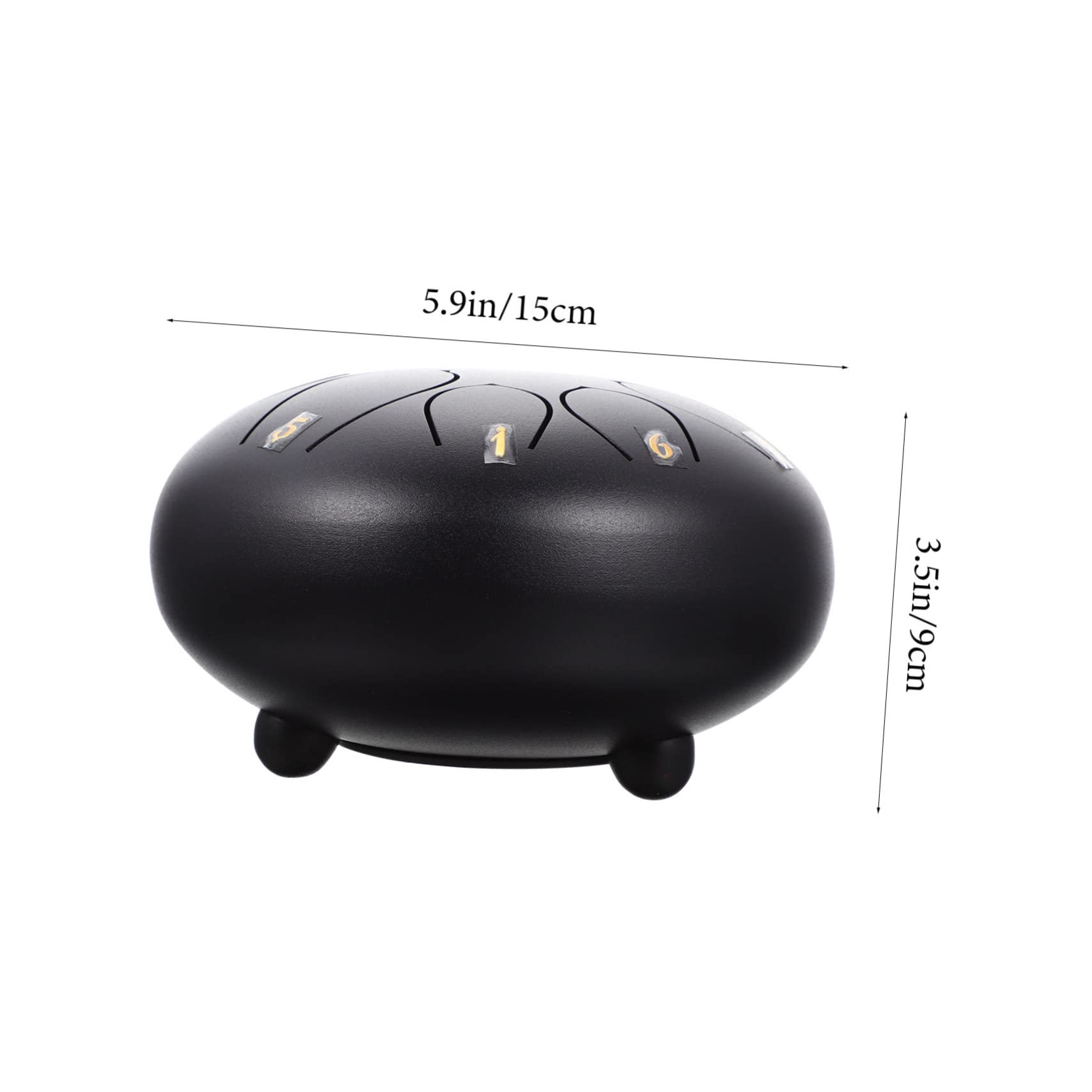 Toddmomy 6-inch Ethereal Drum Hand Drum Instrument Steel Tongue Set for Boys and Girls Adults and Yoga Practice