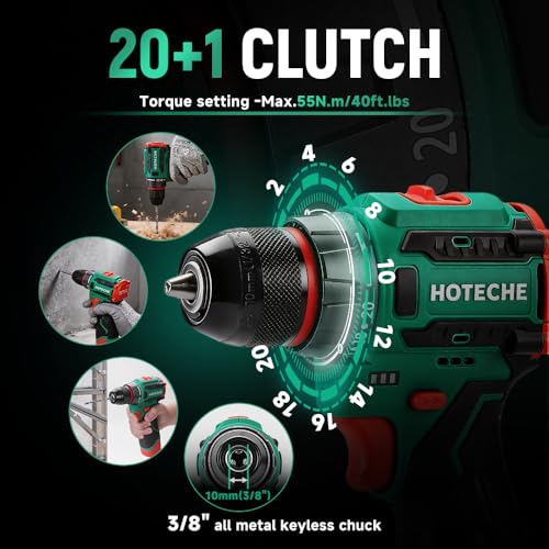Taladro inalámbrico Hoteche 16V Brushless 75NM torque miniatura 3