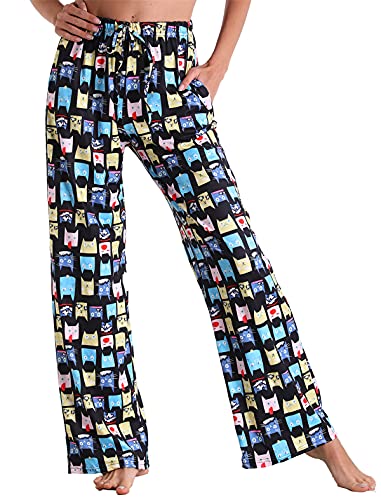 Image of X-Image Women Comfy Casual Pajama Pants with Pockets & Drawstring