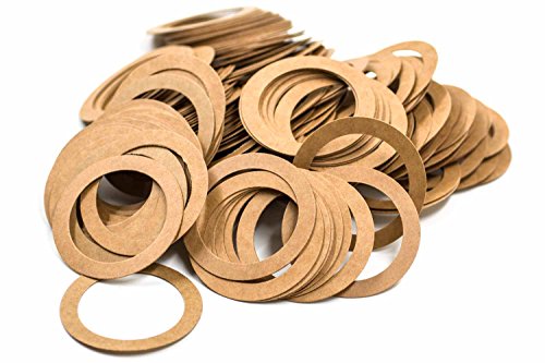 KINETICS LINE Joint Plat 1 1/4 Pouce (56 x 42 x 0.5 mm) 100 Pièces en Techniquement Pressé Carton pour Éléments de Radiateur Fonte (Jusqu'à 110°C) Cover