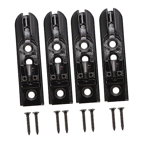 Chevalets métalliques pour guitare électrique et basse avec vis de fixation en lot de 4