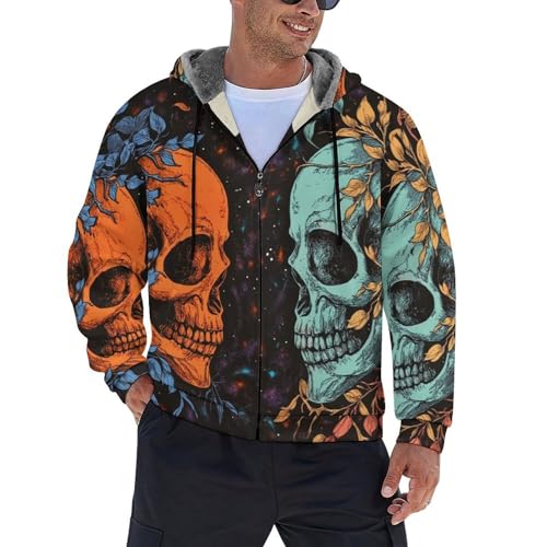 Sweat à capuche zippé de qualité supérieure pour homme en maille polaire mélangée noble