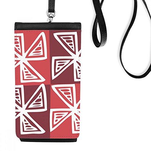 Porte-monnaie cadeau original en faux cuir noir à motif totems de civilisation mexicaine