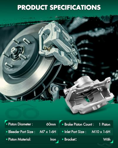 Image of SCITOO Front Left & Right Disc Brake Calipers With Bracket 19B7502 19B7503