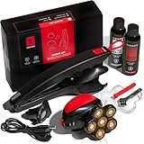 Bakscape Men's Back Shaver Classic Kit 2.0, Electric Body & Back Shaver for Men with Friction Fit Handle & Titanium-Coated Shave Head- Includes 2 Shave Heads, Handle, Shave Soap & After Balm.