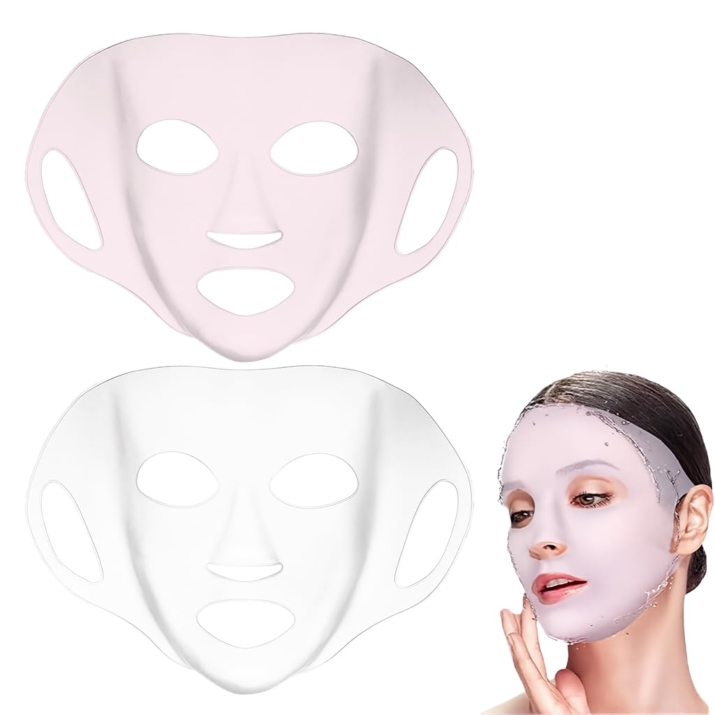 ZIBUYU® 2 Sheets Silicone Face Mask Cover