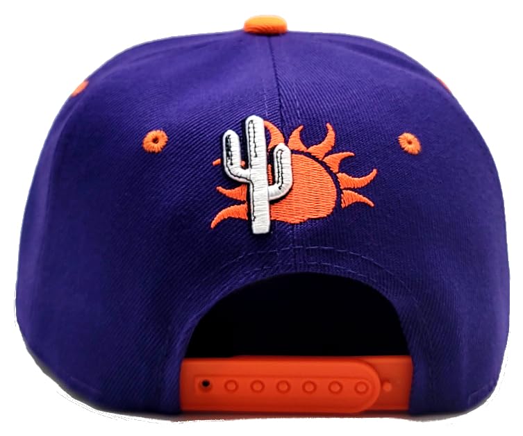 Phoenix New Leader Downtown PHX PHO Desert Cactus Purple Orange Era Snapback Hat Cap miniatura 6