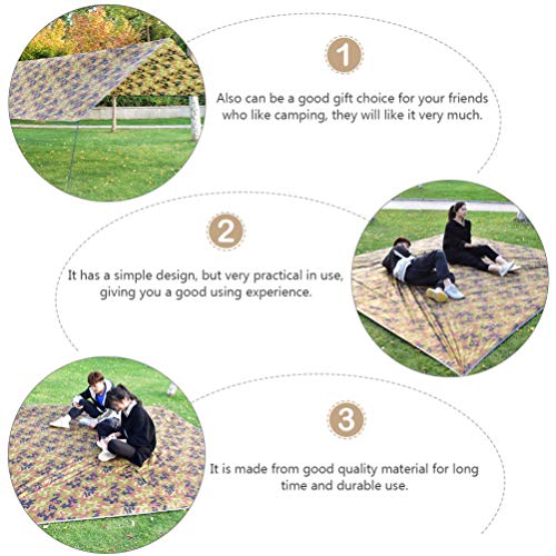 BESPORTBLE Tenda de acampamento, impermeável, portátil, multifuncional, tapete de piquenique, abrigo
