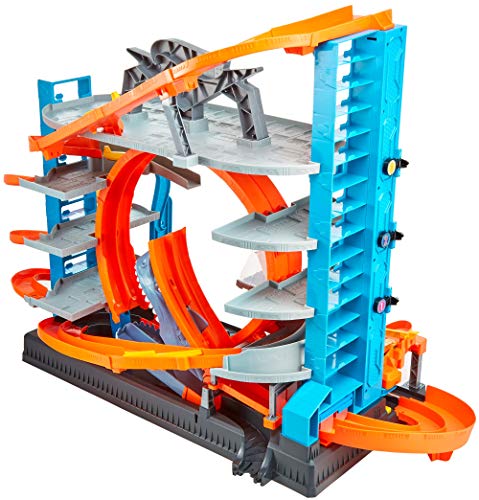 Hot Wheels City Ultimate Garage with Shark Attack, Multi