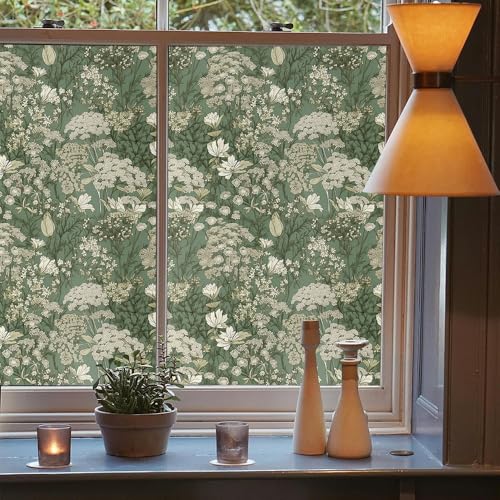 Vinilo decorativo para ventana 15.7x118 pulgadas verde miniatura 3