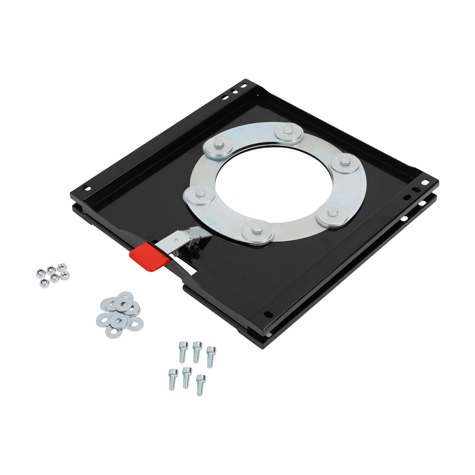 Base pivotante à 360° - Console rotative universelle - 48 x 48 cm - Pour sièges de Fiat Ducato X250, Citroën Relay et Peugeot Boxer (à partir de 2007) (côté passager)