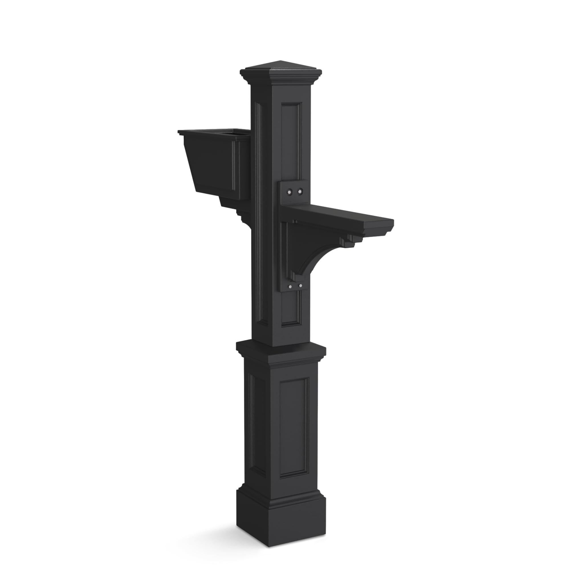 Mayne 5900-B Westbrook Mail Post, 56in Tall, Black