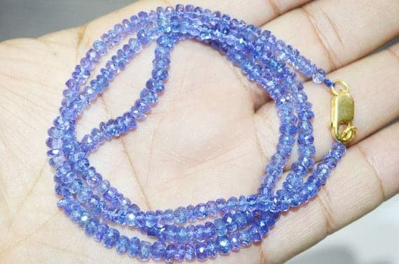 Collier tanzanite LKBEADS authentique fini les bijoux ternes
