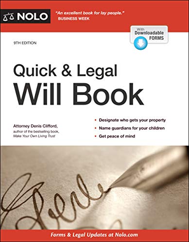 Quick & Legal Will Book (English Edition) Livre PDF Gratuit