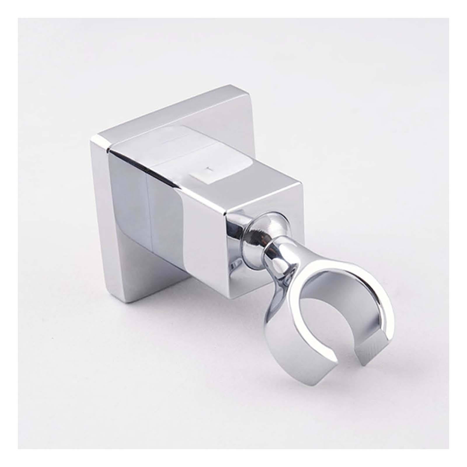Soporte Ducha Pared Cuadrado Soporte Alcachofa Ducha Latón Soporte Ducha Rotación de 360° Soporte de Ducha Instalación de Perforación Soporte para Ducha Enchapado Soporte Ducha Barra